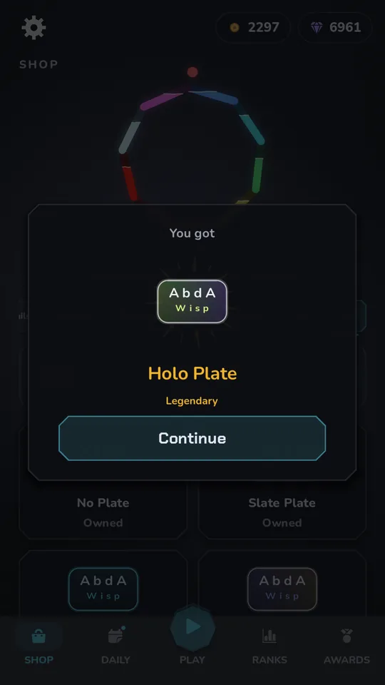 Opening a mystery box reward